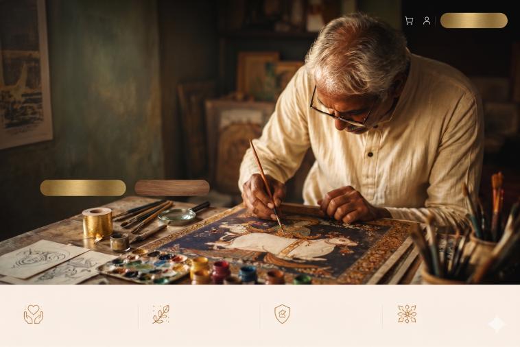 Master artisan at work — preserving India's heritage