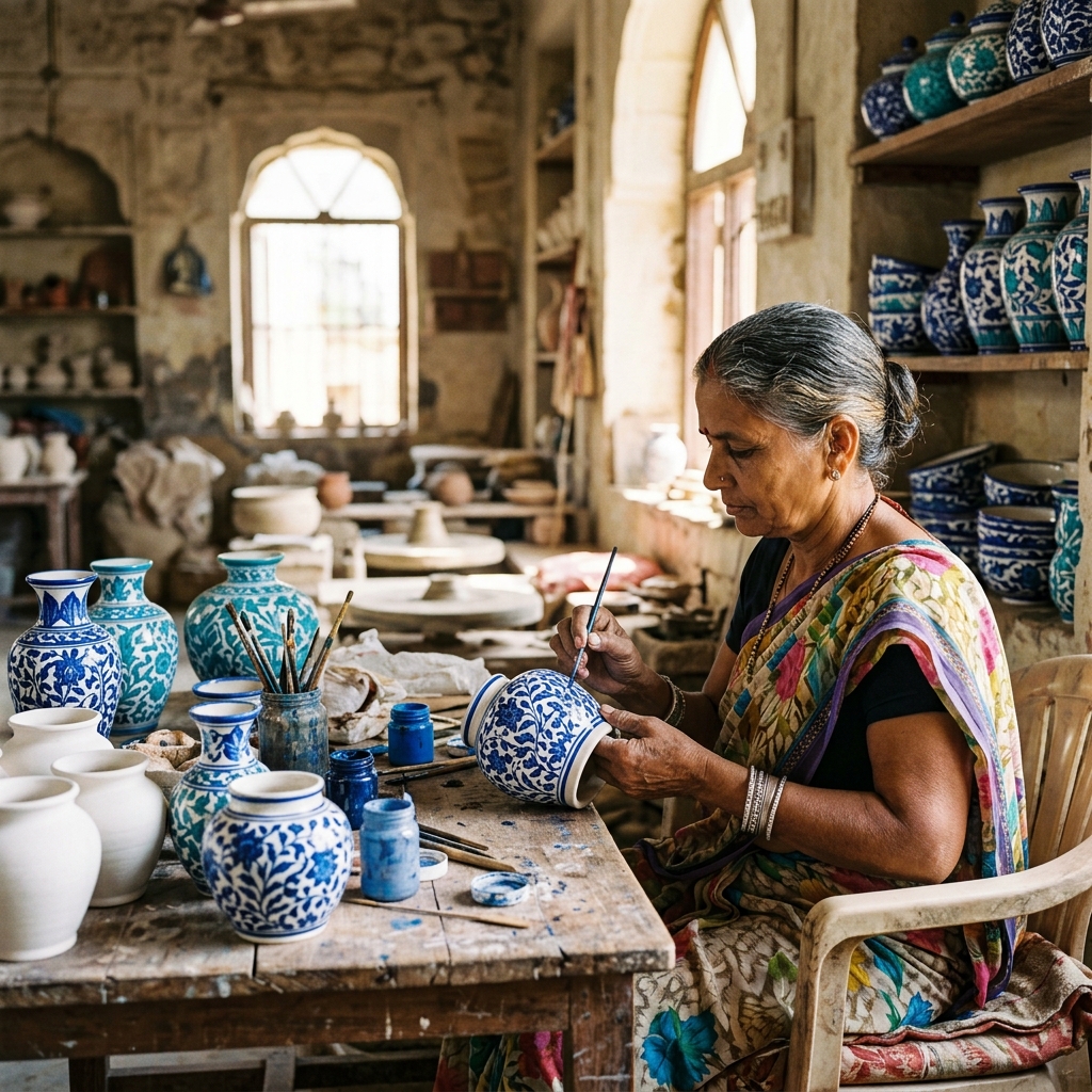 Blue Pottery — Jaipur, Rajasthan